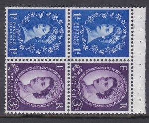 SB57c booklet pane 1 x 9.5mm on each stamp perf type AP  - Good perfs - U/M