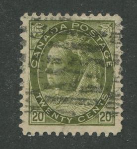 CANADA #84 USED F