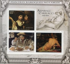 Madagascar 2015 AGOSTINO CARRACCI Italian Painter Sheet Perforated Mint (NH)