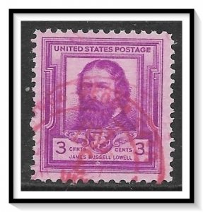 US #866 James Russell Lowell Used