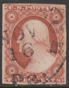 U.S. Scott Scott #10A Washington Stamp- Used Single