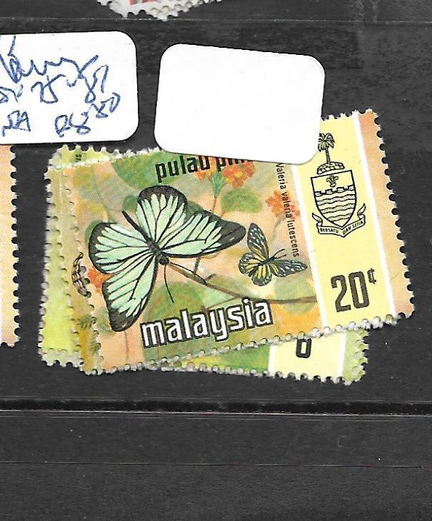 MALAYA   PENANG    (PP1007B)  BUTTERFLY  SG  75-81   MNH