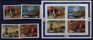 Niue 251-4a MNH Captain Cook, Ships