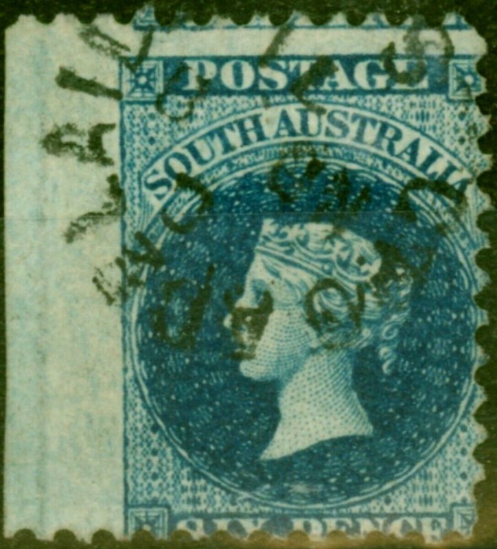 South Australia 1870 6d Indigo SG97 P.10 Fine Used