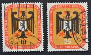 Germany #9N118-19 Used Deutsche Bundespost Berlin 1956