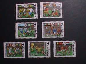 TANZANIA -1994 SC# 1174A-G  WORLD CUP SOCCER CHAMPIONSHIPS USED STAMPS