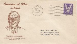 Roosevelt Election Day cover, Noble Number e44-06