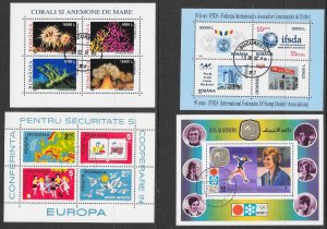 WORLDWIDE (99) Souvenir Sheets Unused & Used MNH/H/Used/CTO