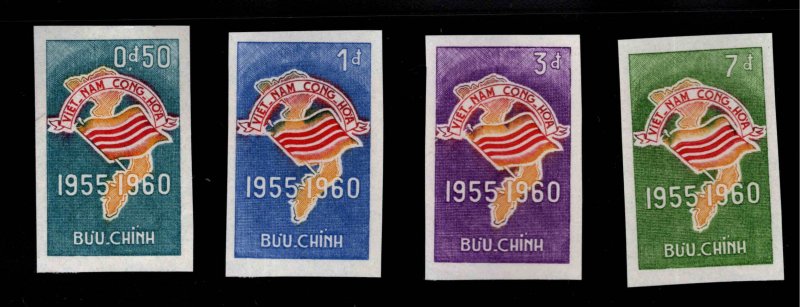 Republic of South Vietnam Scott 146-149 MNH** imperforate set,