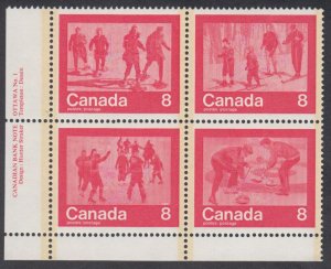 Canada - #647a Winter Sports Plate Block - MNH