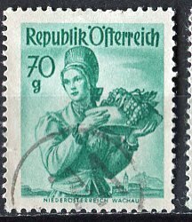 Austria; 1949: Sc. # 533: Used Single Stamp +