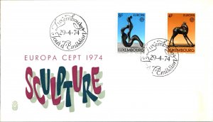 Luxembourg, Worldwide First Day Cover, Art