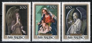 ZAYIX San Marino 1037-1039 MNH Christmas / Angels 100222S68