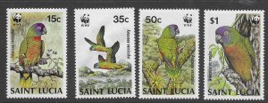 St Lucia  902-05   1987  set 4   VF NH