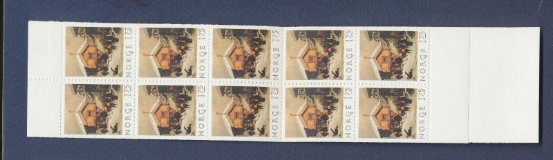 NORWAY -  Scott 815a  - MNH complete booklet - Christmas - 1982 - two scans --c