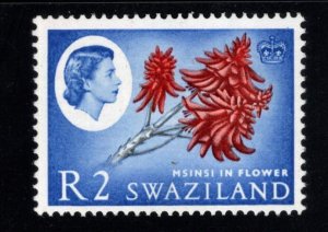 Swaziland Scott 107 MH* top Value of  1962  QE2 set