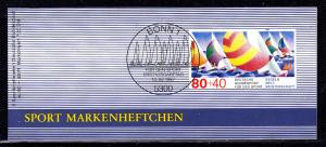 Germany B652 MNH 1987 Sports Foundation Booklet of 6