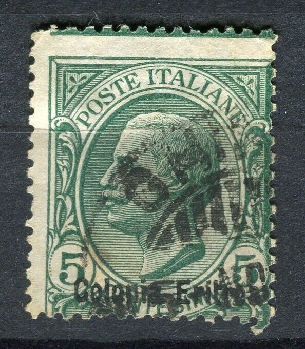 ITALY; ERITREA 1900s early Emmanuel issue fine used 5c. value