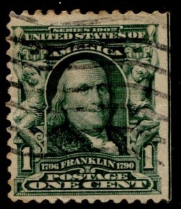 US Stamps #300 USED FRANKLIN ISSUE