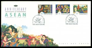 Singapore 1992 ASEAN 25th Anniversary FDC