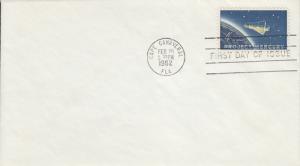 1962 Project Mercury (Scott 1193) No cachet FDC