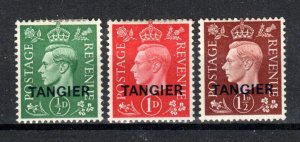 Morocco - Tangier International Zone 1937 GB opt set SG 245-47 MH