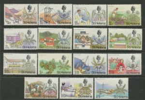 St.Helena - Scott 209-23 - Pictorial Definitives -1968 - MNH - Set of 15 Stamp