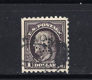 #460 US $1.00 VIOLET BLACK FRANKLIN-USED-N/G-FINE