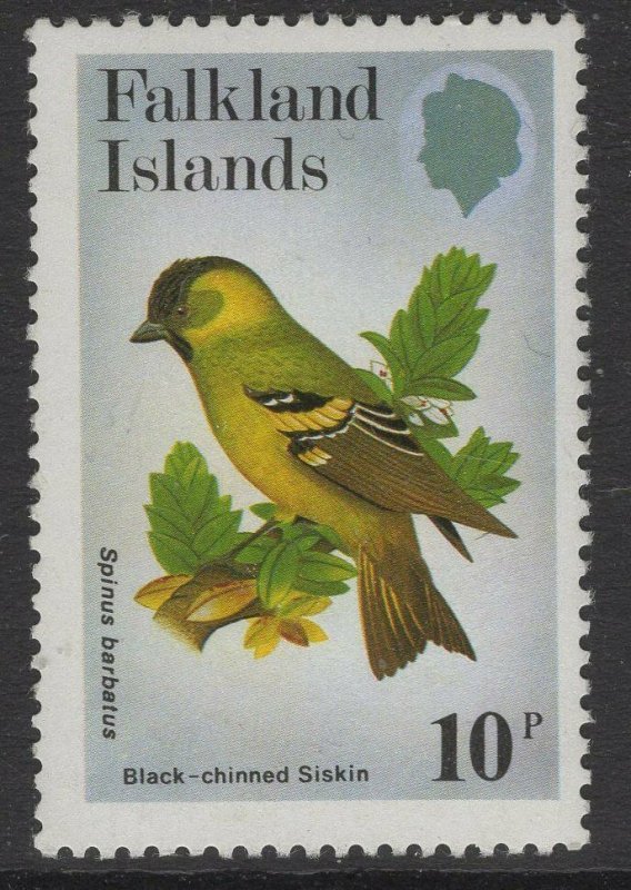 FALKLAND ISLANDS SG434w 1982 10p BIRDS WMK UPRIGHT MNH 