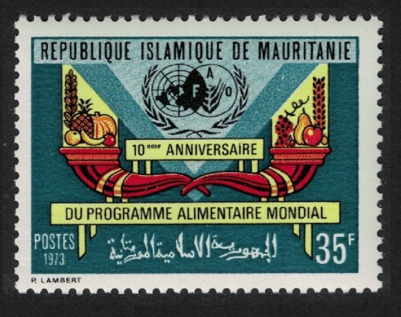 Mauritania Tenth Anniversary of World Food Programme 1973 MNH SC#301 SG#422