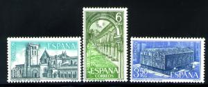 Spain Scott 1592-4 MNH** Churches at Burgos 1969