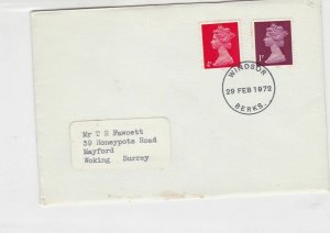 United Kingdom 1972 Error Post Decimal Day Stamps Cover ref R 17293