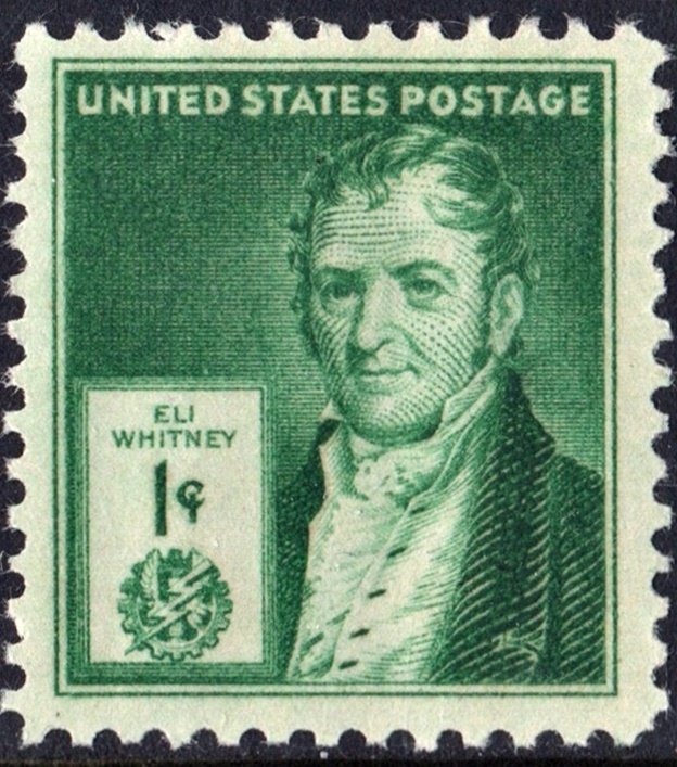 SC#889 1¢ Famous Americans: Eli Whitney Single (1940) MNH