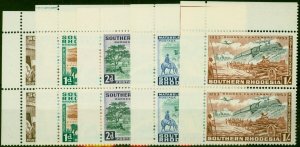 Southern Rhodesia 1953 Set of 5 SG71-75 V.F MNH Corner Pairs