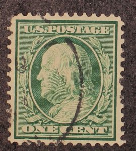 Scott 331 - 1 Cent Franklin - Used - Nice Centering