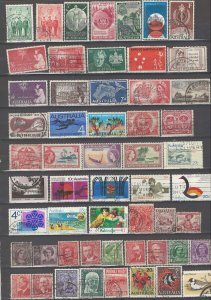 COLLECTION LOT # 43L AUSTRALIA 122 STAMPS CLEARANCE