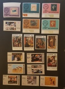 NICARAGUA Unused MNH MINT Stamp Lot Collection T5966