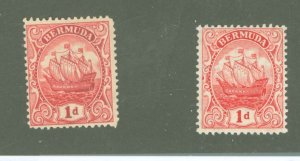 Bermuda #83/83b Unused Single