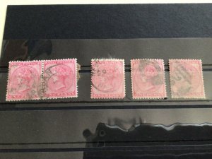 Natal 1874 CC watermark  used stamps Ref A4602