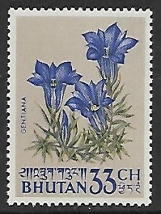 Bhutan # 37 - Gentian - MNH.....{KGr31}