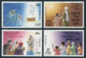 Fiji 633-636,MNH.Michel 628-631. Christmas 1990.Christmas carols.