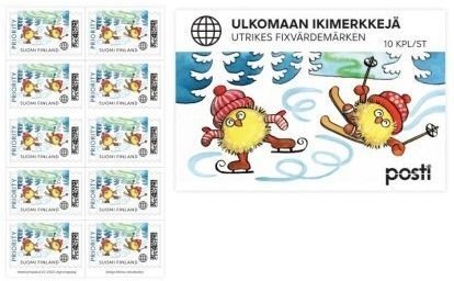 Finland 2023 Merry Christmas Happy New Year! booklet of 10 stamps international