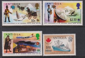 1974 -1975 Antigua complete surcharge set MNH Sc# 365 / 368 CV $12.75