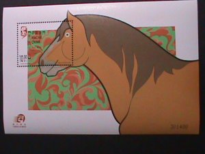 ​MACAU CHINA-2002-SC#1083- YEAR OF THE LOVELY HORSE MNH S/S VERY FINE