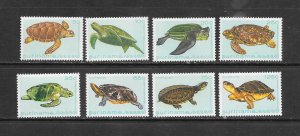 TURTLES - SURINAME #591-5,C98-100 MNH