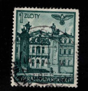 Poland Scott N72 Used German occupation WW2