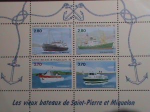 SAINT PIERRE & MIQUELON-1994-SC# 604 MODERN SHIPS MNH S/S- VERY FINE