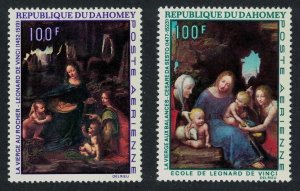 Dahomey Leonardo da Vinci Paintings 2v 1969 MNH SG#361-362 MI#377-378