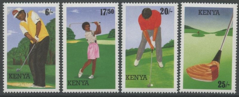 KENYA Sc#642-645 1995 Golfing Complete Set OG Mint NH