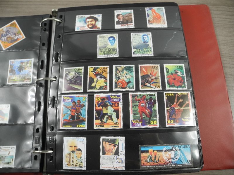 CUBA(2002-2008), Stamp Collection in stock pages(Kenmore binder)